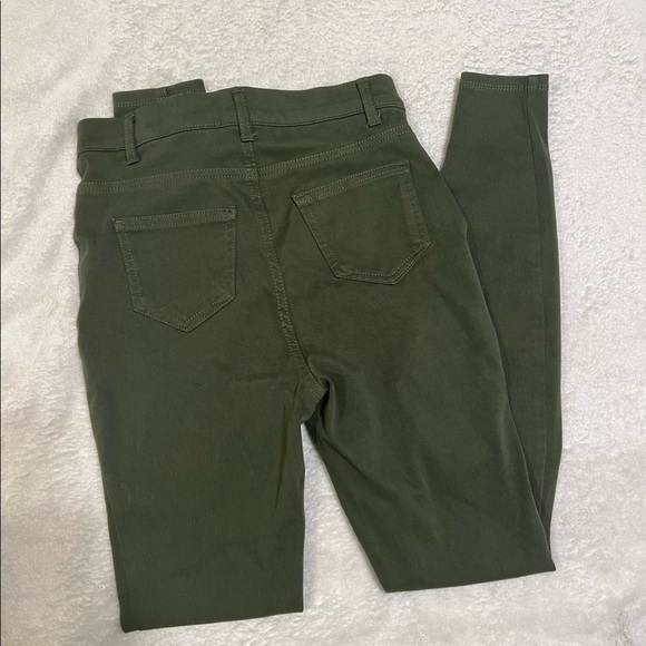 Olive Green Jegging Jeans, Leggings, Tights, Time and Tru - Picture 2 of 3